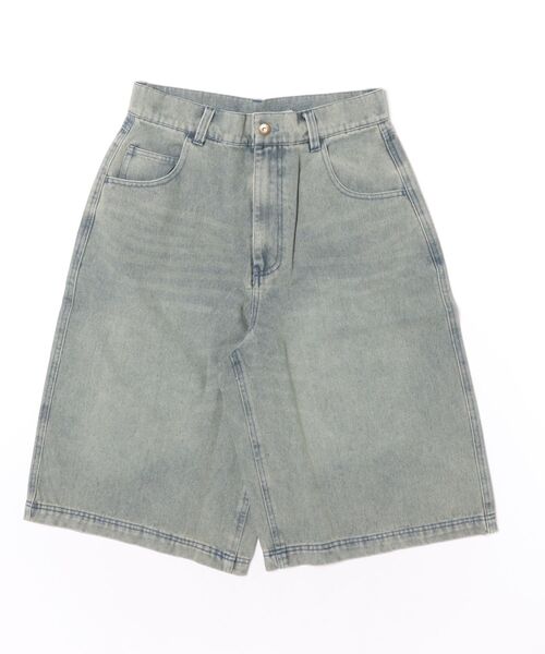 HAUS(ハウス)の「【HAUS】12OZデニムハーフパンツ YON-005(デニムパンツ・メンズ・ブルー/チャコールグレー・L/M)」の1枚目の写真