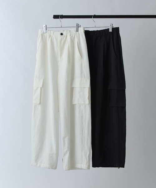 Lui's（ルイス）の「トリアセテートドライカーゴパンツ（カーゴパンツ・メンズ・ホワイト/ブラック・M/S）」の21枚目の写真