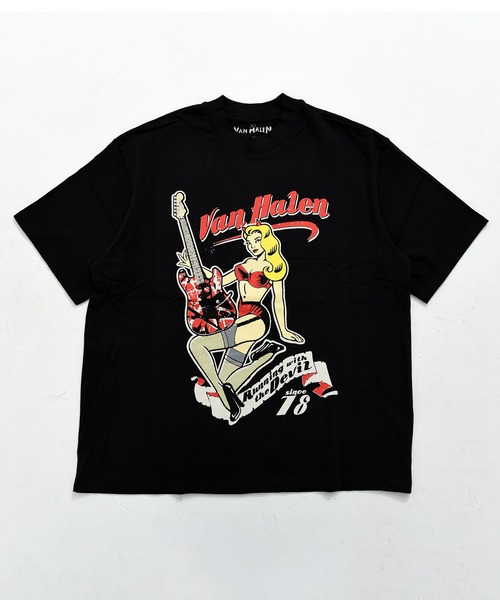 Revo.(レボ)の「ROCK OFF ロックオフ OVERSIZED BOXY HEAVYWEIGHT TEE オフィシャル ライセンス バンドTシャツ / レッチリ / ヴァンヘイレン / スージー&ザ・バンシーズ(Tシャツ/カットソー・メンズ・ブラック系その他3/ブラック系その他/ブラック系その他2・XL/M/L)」の2枚目の写真