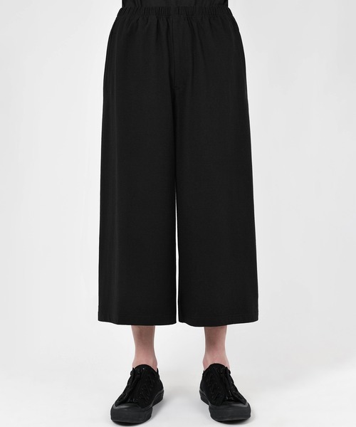LAD MUSICIAN(ラッドミュージシャン)の「T-CLOTH CROPPED WIDE LEG PANTS(スウェットパンツ・メンズ・ブラック・42)」の2枚目の写真