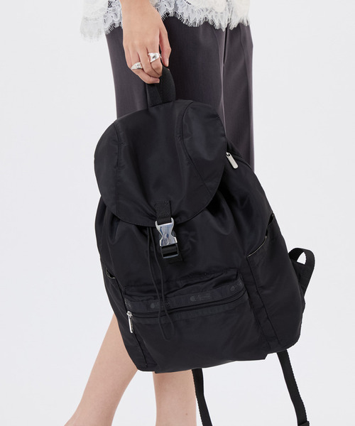 LeSportsac(レスポートサック)の「【LeSportsac×Megumi Kanzaki】SMART FLAP BACKPACK2 ブラックキャンディ(バックパック/リュック・レディース・ブラック・FREE)」の2枚目の写真