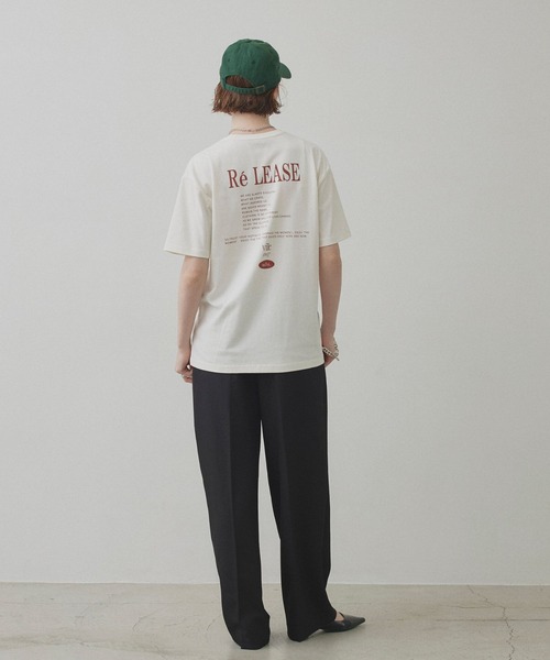 uchi.(ウチ)の「英文ロゴバックプリント半袖Tシャツ(Tシャツ/カットソー・レディース・サックスブルー/オフホワイト/ブラウン・FREE)」の15枚目の写真