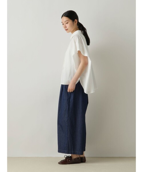 MidiUmi(ミディウミ)の「MidiUmi フレンチスリーブワイドシャツ(シャツ/ブラウス・レディース・ピンク/オフホワイト/ライトブルー・FREE)」の14枚目の写真