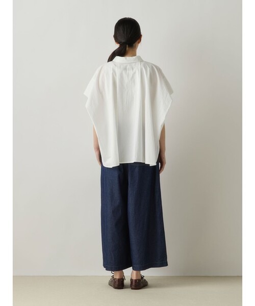 MidiUmi(ミディウミ)の「MidiUmi フレンチスリーブワイドシャツ(シャツ/ブラウス・レディース・ピンク/オフホワイト/ライトブルー・FREE)」の15枚目の写真