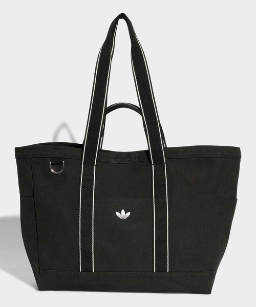 adidas(アディダス)の「アディダス オリジナルス スポーツ キャンバス トートバッグ / アディダス adidas(ショルダーバッグ・メンズ・ブラック・FREE)」の1枚目の写真