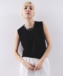サイドパネルスリーブレスTEE