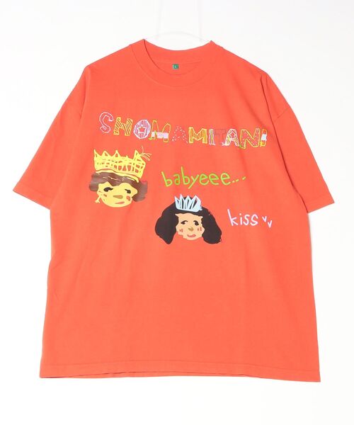 b.Eautiful(ビューティフル)の「【b.Eautiful】ビューティフル b.Eautiful x Shoma Mitani Kiss T-Shirt(Tシャツ/カットソー・メンズ・レッド・XX-LARGE/X-LARGE)」の1枚目の写真