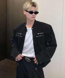 Ressaca（レサーカ）の「ノーカラーデニムブルゾン（デニムジャケット）」