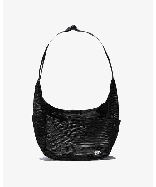 KEBOZ(ケボズ)の「MESH ROUND SHOULDER(ショルダーバッグ・メンズ・ブラック/グレー・FREE)」の1枚目の写真