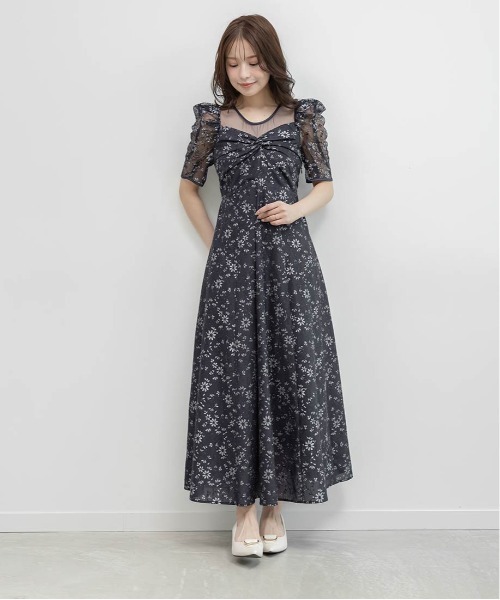 RANDA(ランダ)の「ツイストデザインレースオケージョンワンピース(ワンピース・レディース・ネイビー/ブルー/クリーム・1/0)」の8枚目の写真