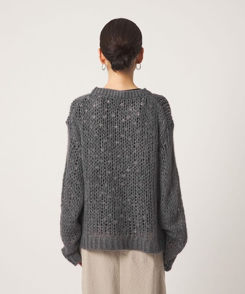 CITEN(シテン)の「<CITEN>モヘヤブレンドルーズニット(ニット/セーター・レディース・ナチュラル/ダークグレー/ブラック/ライラック・FREE)」の19枚目の写真