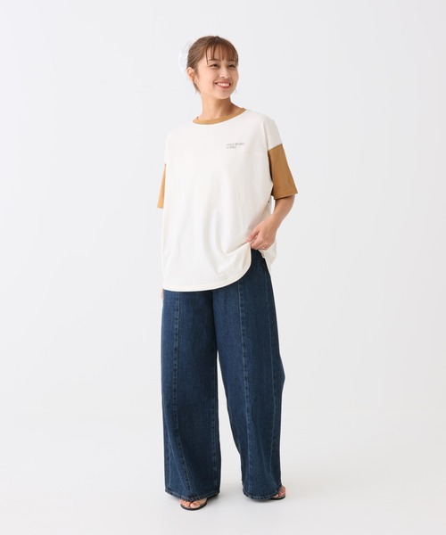 HEART MARKET(ハートマーケット)の「アシメバックプリントチュニック(Tシャツ/カットソー・レディース・ナチュラル/キャメル/グリーン/ダークグレー/チャコール/アイボリー・FREE)」の21枚目の写真