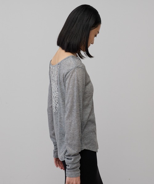 leimn（レイムン）の「バックレーストップス（Tシャツ/カットソー・レディース・ブラック/グレー・FREE）」の7枚目の写真