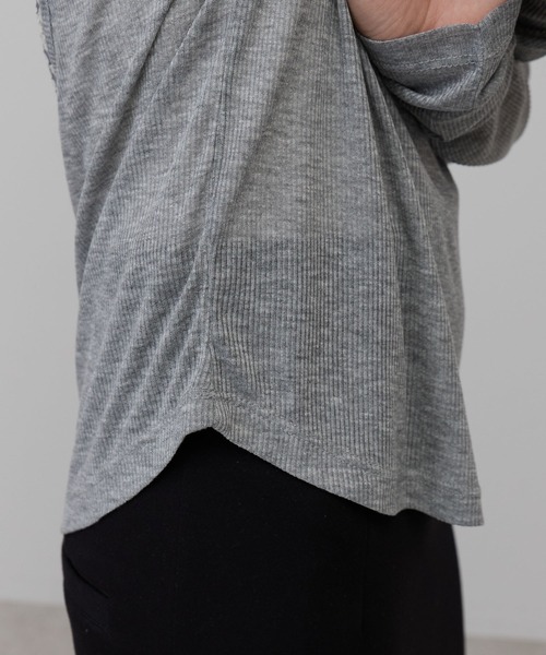 leimn（レイムン）の「バックレーストップス（Tシャツ/カットソー・レディース・ブラック/グレー・FREE）」の20枚目の写真