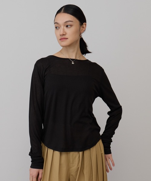 leimn（レイムン）の「バックレーストップス（Tシャツ/カットソー・レディース・ブラック/グレー・FREE）」の22枚目の写真
