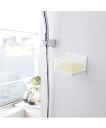 tower（タワー）の「マグネットバスルーム カバー付きソープトレー タワー（バス/トイレグッズ）」