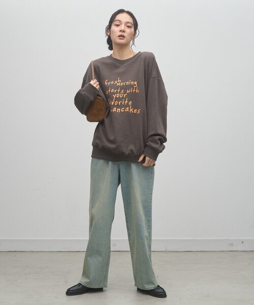 CIAOPANIC TYPY(チャオパニックティピー)の「【ZOZO限定】【UNISEX】フリーハンドメッセージスウェット(スウェット・レディース・グレー/ネイビー/ブラウン/チャコールグレー・LARGE/MEDIUM)」の16枚目の写真