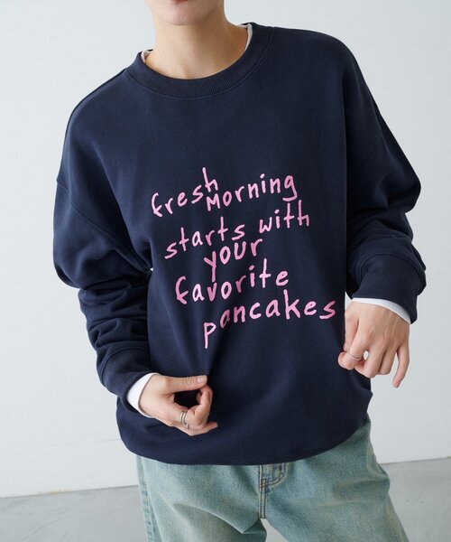 CIAOPANIC TYPY(チャオパニックティピー)の「【ZOZO限定】【UNISEX】フリーハンドメッセージスウェット(スウェット・レディース・グレー/ネイビー/ブラウン/チャコールグレー・LARGE/MEDIUM)」の20枚目の写真