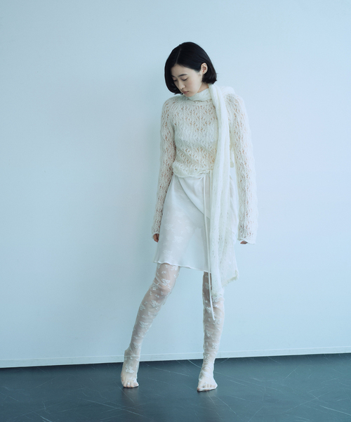 EDIT. FOR LULU(エディットフォールル)の「【AYNI/アイニ】 for LULU sheer knit(ニット/セーター・レディース・イエロー/ホワイト・FREE)」の14枚目の写真