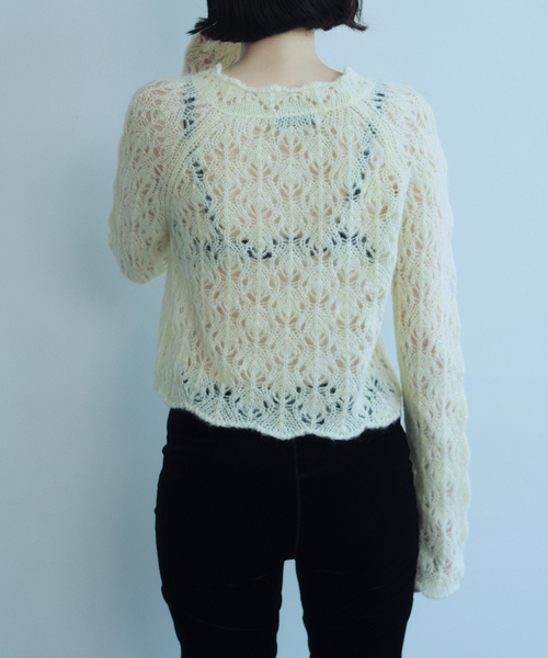 EDIT. FOR LULU(エディットフォールル)の「【AYNI/アイニ】 for LULU sheer knit(ニット/セーター・レディース・イエロー/ホワイト・FREE)」の16枚目の写真