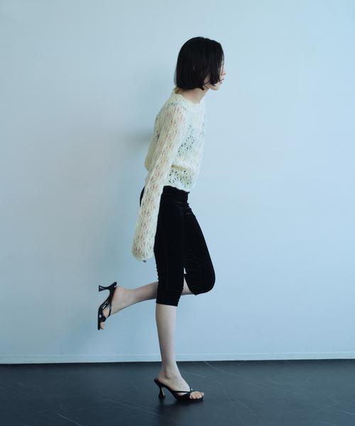 EDIT. FOR LULU(エディットフォールル)の「【AYNI/アイニ】 for LULU sheer knit(ニット/セーター・レディース・イエロー/ホワイト・FREE)」の17枚目の写真