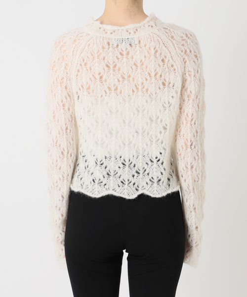EDIT. FOR LULU(エディットフォールル)の「【AYNI/アイニ】 for LULU sheer knit(ニット/セーター・レディース・イエロー/ホワイト・FREE)」の12枚目の写真