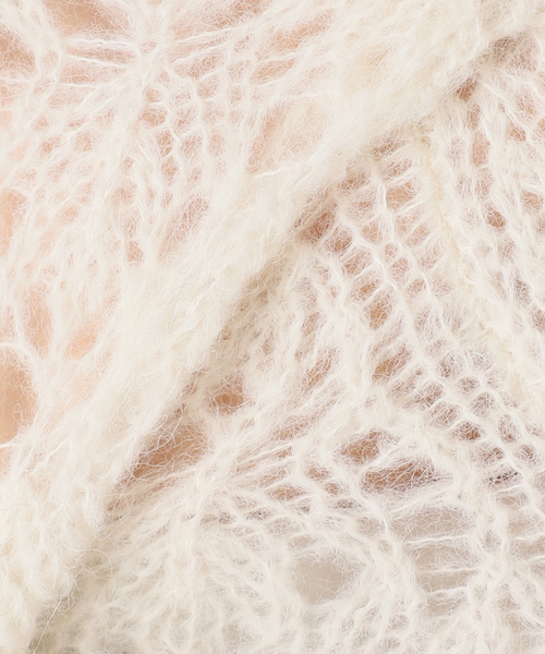 EDIT. FOR LULU(エディットフォールル)の「【AYNI/アイニ】 for LULU sheer knit(ニット/セーター・レディース・イエロー/ホワイト・FREE)」の9枚目の写真