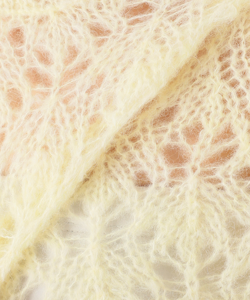 EDIT. FOR LULU(エディットフォールル)の「【AYNI/アイニ】 for LULU sheer knit(ニット/セーター・レディース・イエロー/ホワイト・FREE)」の5枚目の写真