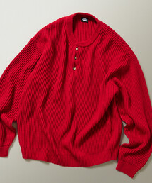 FREAK'S STORE（フリークスストア）の「限定展開 リラックスフィット 畦編み ヘンリーネック ニット（ニット/セーター）」
