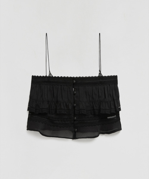 LMOOD WOMEN(エルムード ウーマン)の「プロテクションスリーブレストップ ブラック(Tシャツ/カットソー・レディース・その他・38/36)」の2枚目の写真