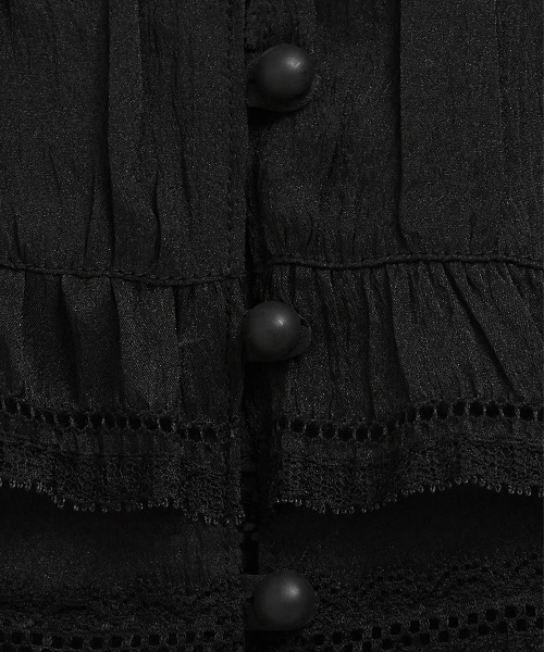 LMOOD WOMEN(エルムード ウーマン)の「プロテクションスリーブレストップ ブラック(Tシャツ/カットソー・レディース・その他・38/36)」の3枚目の写真
