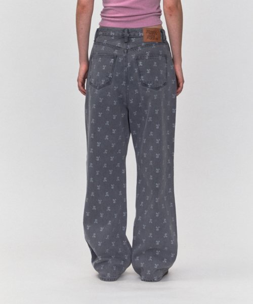 Rest&Recreation(レストアンドレクリエーション)の「RR LOGO PRINTED JEANS_LIGHT GREY(デニムパンツ・レディース・その他・MEDIUM)」の3枚目の写真