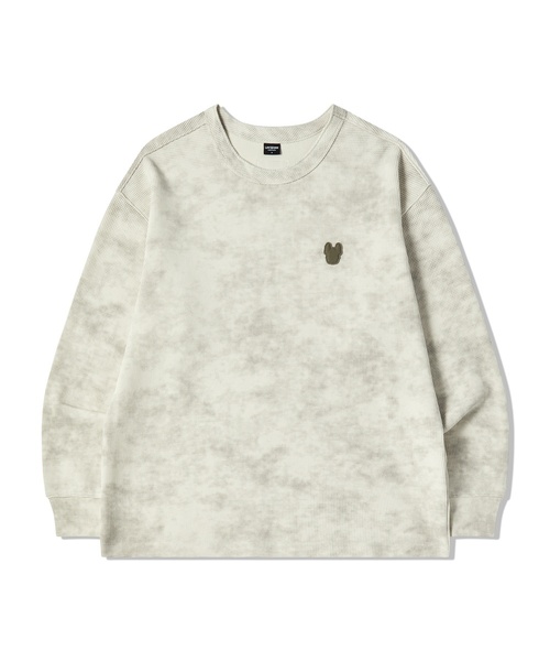 LIFE WORK(ライフワーク)の「ヴィンテージ ラドク ワッフル 長袖 Tシャツ(Tシャツ/カットソー・レディース・オートミール/ライトグレー/ブラック・LARGE/MEDIUM)」の1枚目の写真