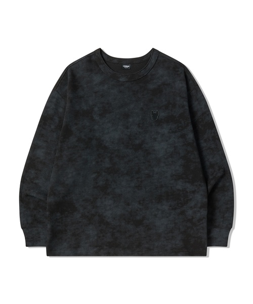 LIFE WORK(ライフワーク)の「ヴィンテージ ラドク ワッフル 長袖 Tシャツ(Tシャツ/カットソー・レディース・オートミール/ライトグレー/ブラック・LARGE/MEDIUM)」の2枚目の写真
