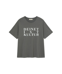BI GRAPHIC OVERSIZED T-SHIRT IN CHARCOAL