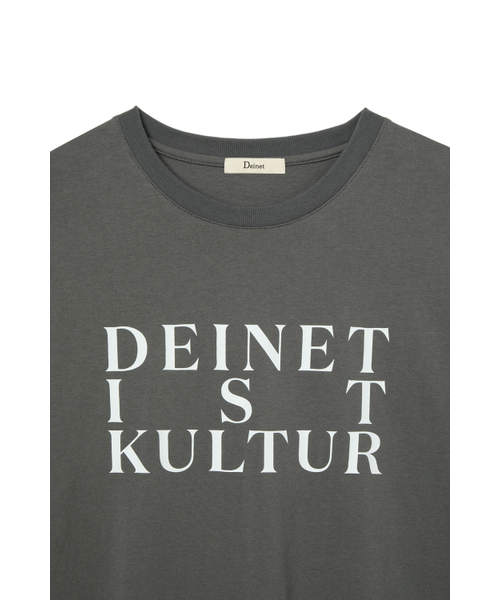DEINET(ダイニット)の「BI GRAPHIC OVERSIZED T-SHIRT IN CHARCOAL(Tシャツ/カットソー・レディース・その他・FREE)」の4枚目の写真
