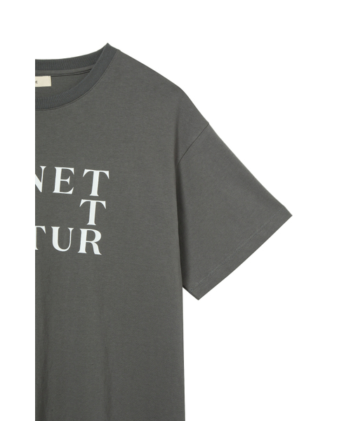 DEINET（ダイニット）の「BI GRAPHIC OVERSIZED T-SHIRT IN CHARCOAL（Tシャツ/カットソー・レディース・その他・FREE）」の5枚目の写真