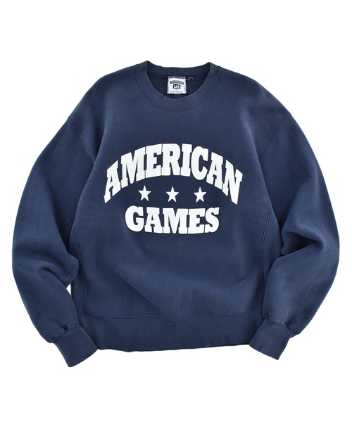 Lee(リー)の「【USED】90’s Lee "AMERICAN GAMES" リバースタイプ スウェット(スウェット・メンズ・ネイビー・X-LARGE)」の1枚目の写真