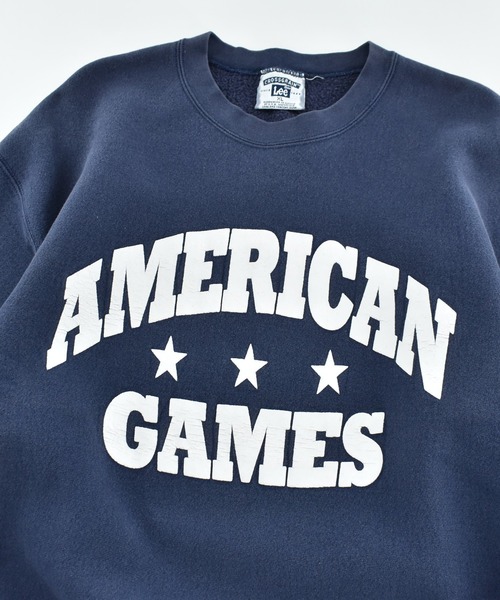 Lee(リー)の「【USED】90’s Lee "AMERICAN GAMES" リバースタイプ スウェット(スウェット・メンズ・ネイビー・X-LARGE)」の2枚目の写真