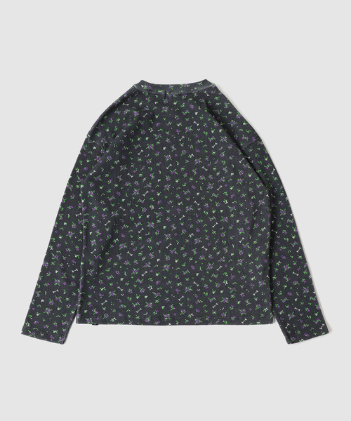 PHINGERIN(フィンガリン)の「PHINGERIN / フィンガリン FLOWER L/S WAFFLE THERMAL(Tシャツ/カットソー・メンズ・ベージュ/ブラック・MEDIUM/LARGE)」の3枚目の写真