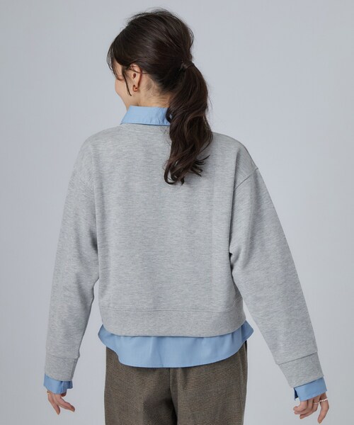 SHOO・LA・RUE(シューラルー)の「シャツレイヤードプルオーバーアソート(Tシャツ/カットソー・レディース・ボルドー/ネイビー系2/グレー/ブラック系2/ベージュ系その他5・01/03/02/04)」の7枚目の写真