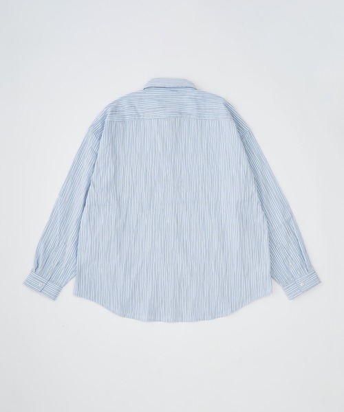 ADAM PATEK(アダムパテック)の「【ADAMPATECK/アダムパテック】stitched calm pinchstripe shirt(シャツ/ブラウス・メンズ・ホワイト/ブルー・2/1)」の9枚目の写真