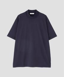 Y / ORGANIC COTTON JERSEY MOCK NECK SHORT SLEEVE T‐SHIRT
