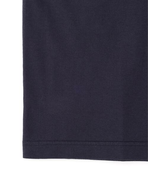 Y(ワイ)の「Y / ORGANIC COTTON JERSEY MOCK NECK SHORT SLEEVE T‐SHIRT(Tシャツ/カットソー・メンズ・ネイビー/ホワイト・LARGE)」の8枚目の写真