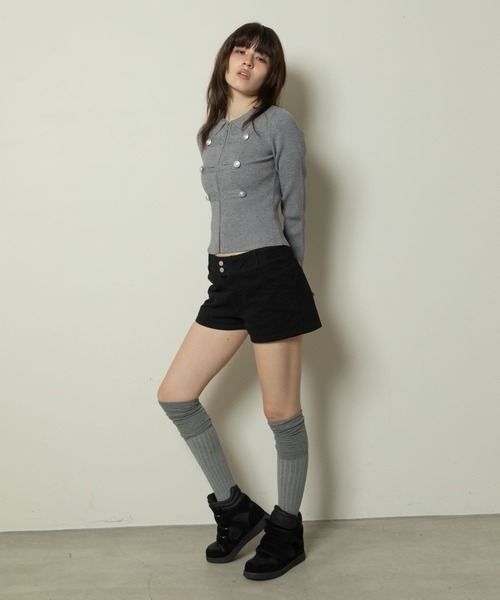 3.3 Field Trip （3.3フィールドトリップ）の「3.3 Field Trip／ナポレオンリブニットZIP（ニット/セーター・レディース・グレー/カーキ/ブラック・FREE）」の5枚目の写真