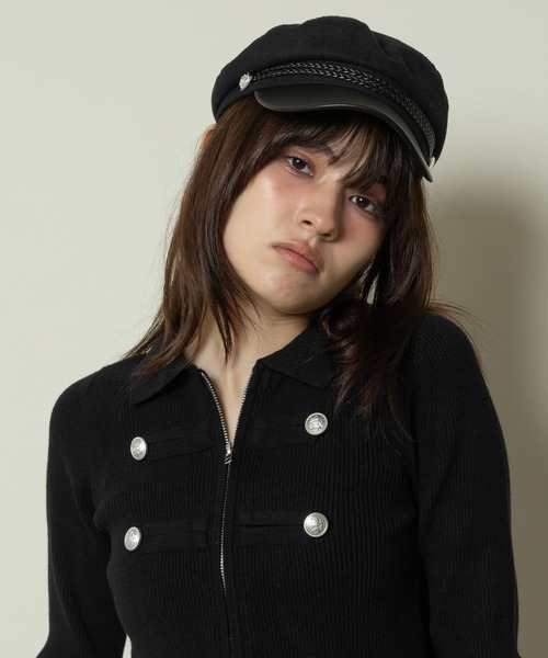 3.3 Field Trip （3.3フィールドトリップ）の「3.3 Field Trip／ナポレオンリブニットZIP（ニット/セーター・レディース・グレー/カーキ/ブラック・FREE）」の17枚目の写真