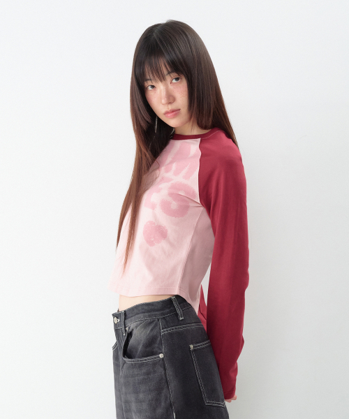 AMESWORLDWIDE(アメスワールドワイド)の「ボールドタイポ ラウンドヘム 長袖Tシャツ ピンク(Tシャツ/カットソー・レディース・その他・FREE)」の7枚目の写真