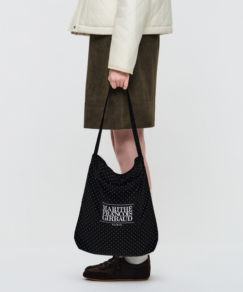 MARITHE + FRANCOIS GIRBAUD(マリテフランソワジルボー)の「CLASSIC LOGO CORDUROY BAG(トートバッグ・レディース・ブラウン/アイボリー/Black/アイボリー系・フリー)」の21枚目の写真