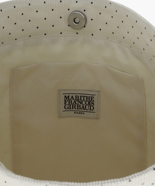 MARITHE + FRANCOIS GIRBAUD(マリテフランソワジルボー)の「CLASSIC LOGO CORDUROY BAG(トートバッグ・レディース・ブラウン/アイボリー/Black/アイボリー系・フリー)」の11枚目の写真
