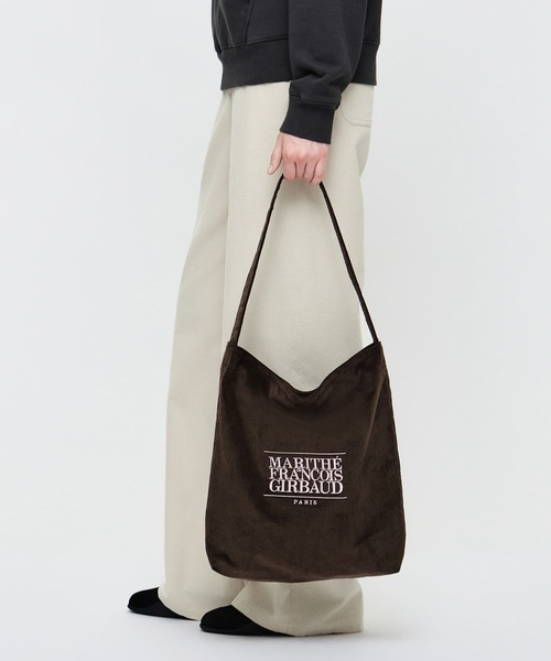 MARITHE + FRANCOIS GIRBAUD(マリテフランソワジルボー)の「CLASSIC LOGO CORDUROY BAG(トートバッグ・レディース・ブラウン/アイボリー/Black/アイボリー系・フリー)」の12枚目の写真